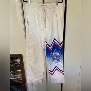 NBA All-Stars White Joggers with Blue and Red Accents